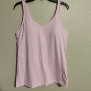 Oalka L Pink Sports Bra V-Neck TankTop